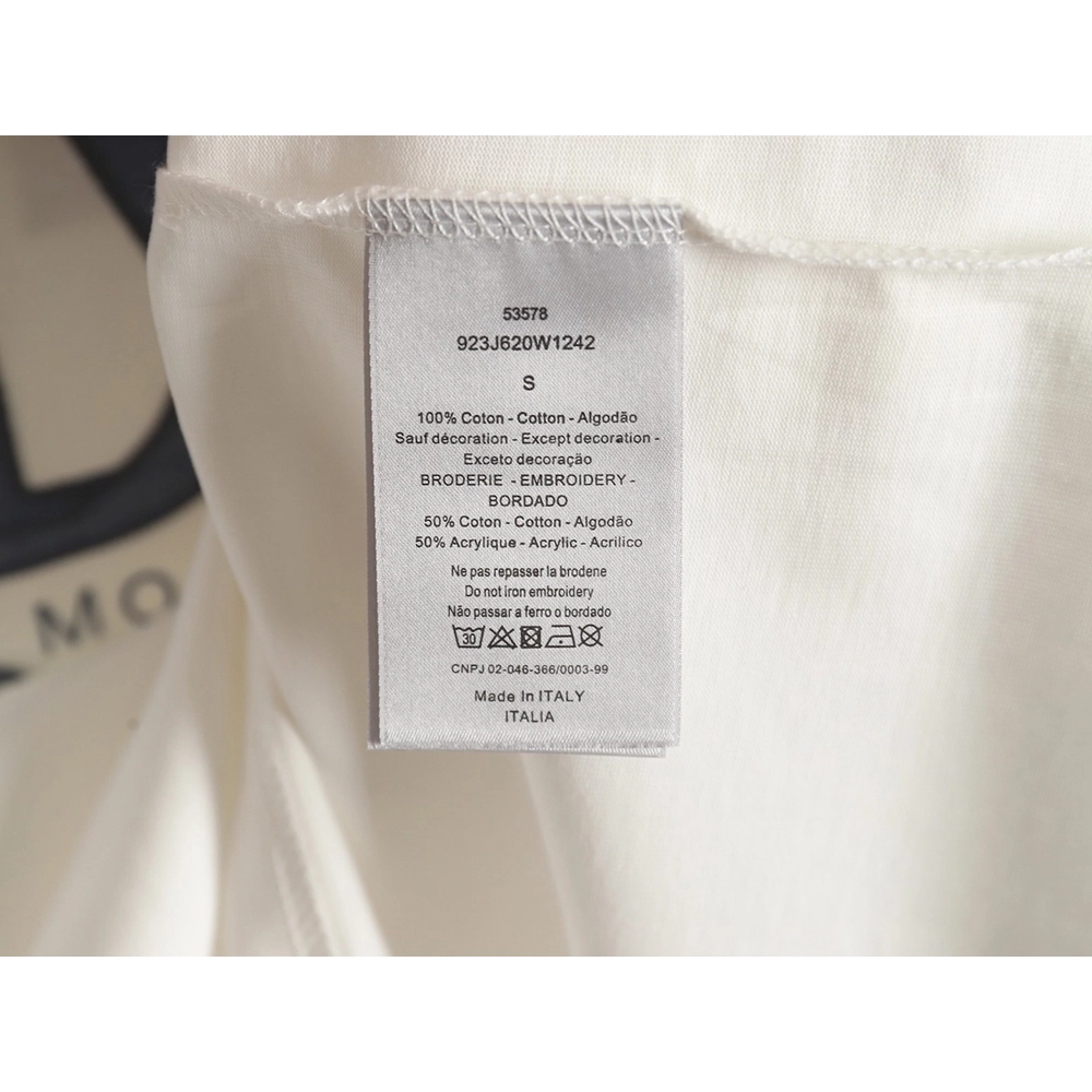 Dior patch embroidered lettering short sleeves,Dior
