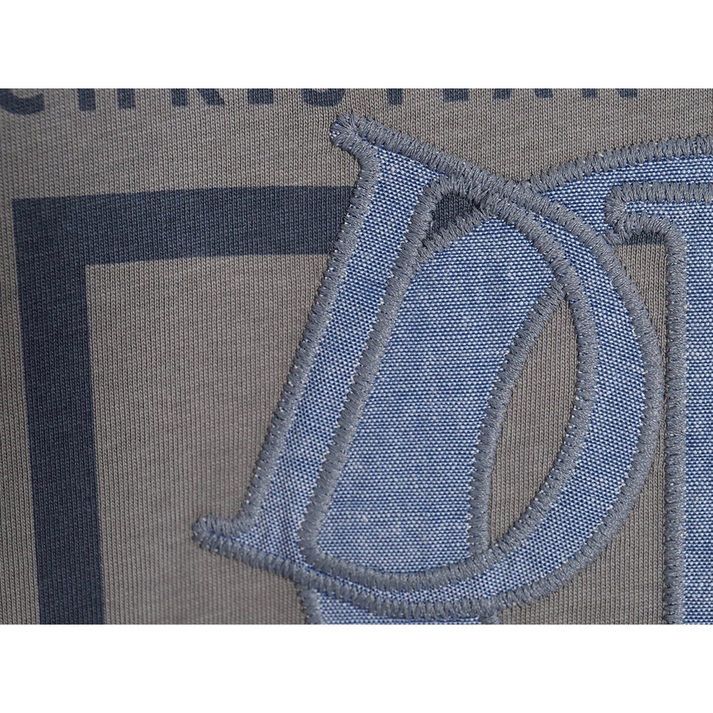 Dior patch embroidered lettering short sleeves TSK1,Dior
