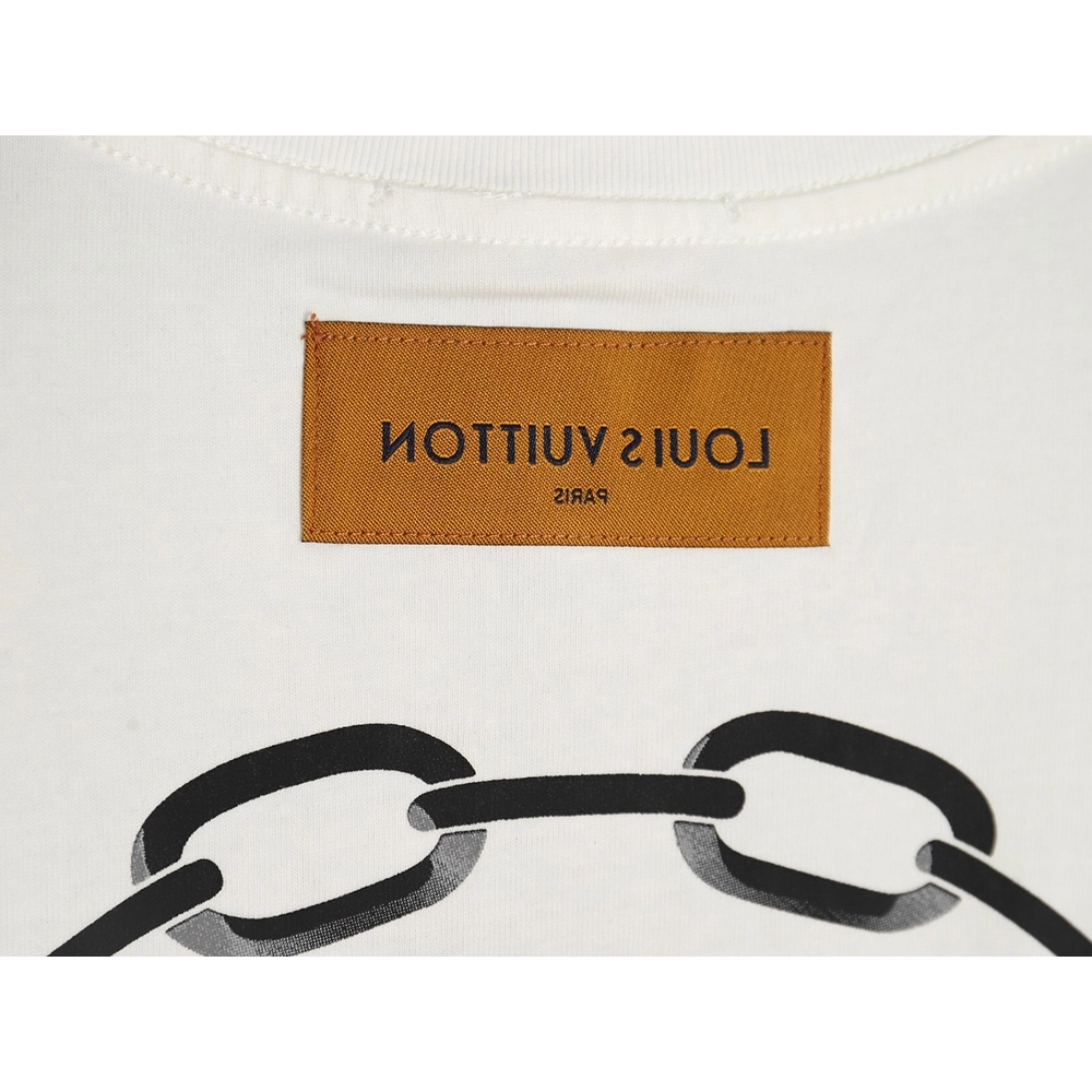 Louis Vuitton Back Chain Circle Print Short Sleeve T-Shirt,Louis Vuitton