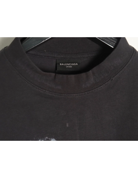 Balenciaga ripped long sleeves with blurred pattern TSK1,Balenciaga