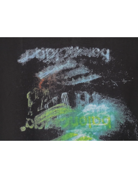 Balenciaga ripped long sleeves with blurred pattern TSK1,Balenciaga