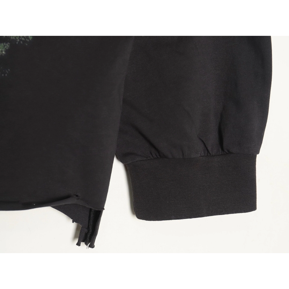 Balenciaga ripped long sleeves with blurred pattern TSK1,Balenciaga