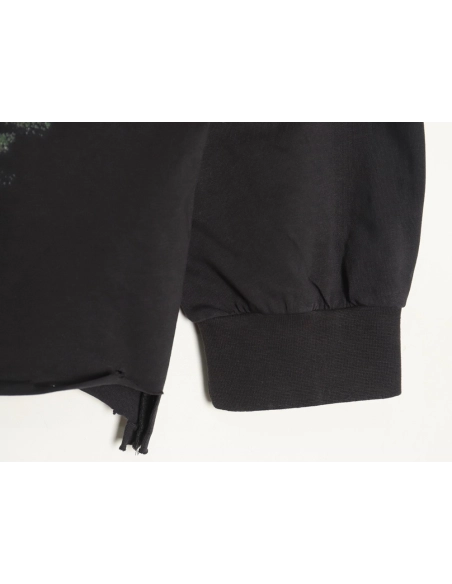 Balenciaga ripped long sleeves with blurred pattern TSK1,Balenciaga