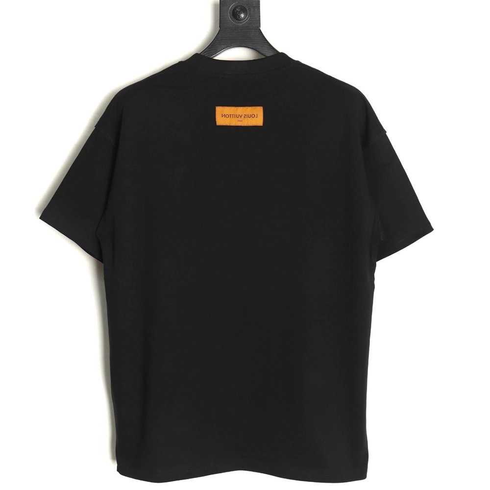 Louis Vuitton Chest Ski Logo Embroidered Short Sleeve T-Shirt TSK1,Louis Vuitton