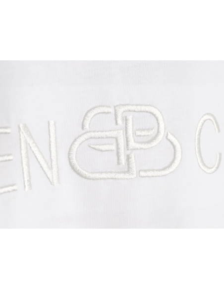 Balenciaga obscure lock letter embroidered short-sleeved T-shirt,Balenciaga