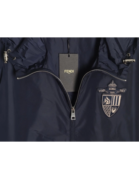 Fendi badge hooded jacket,Fendi