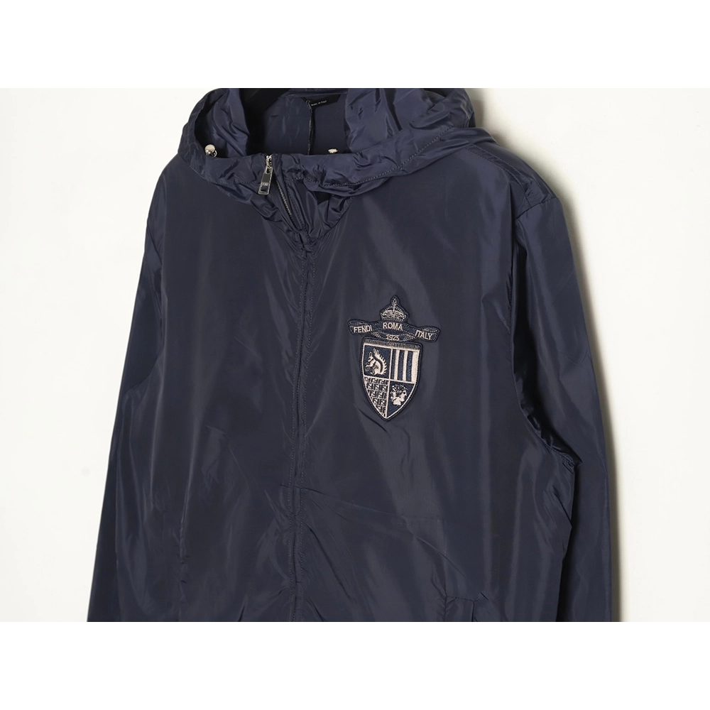 Fendi badge hooded jacket,Fendi