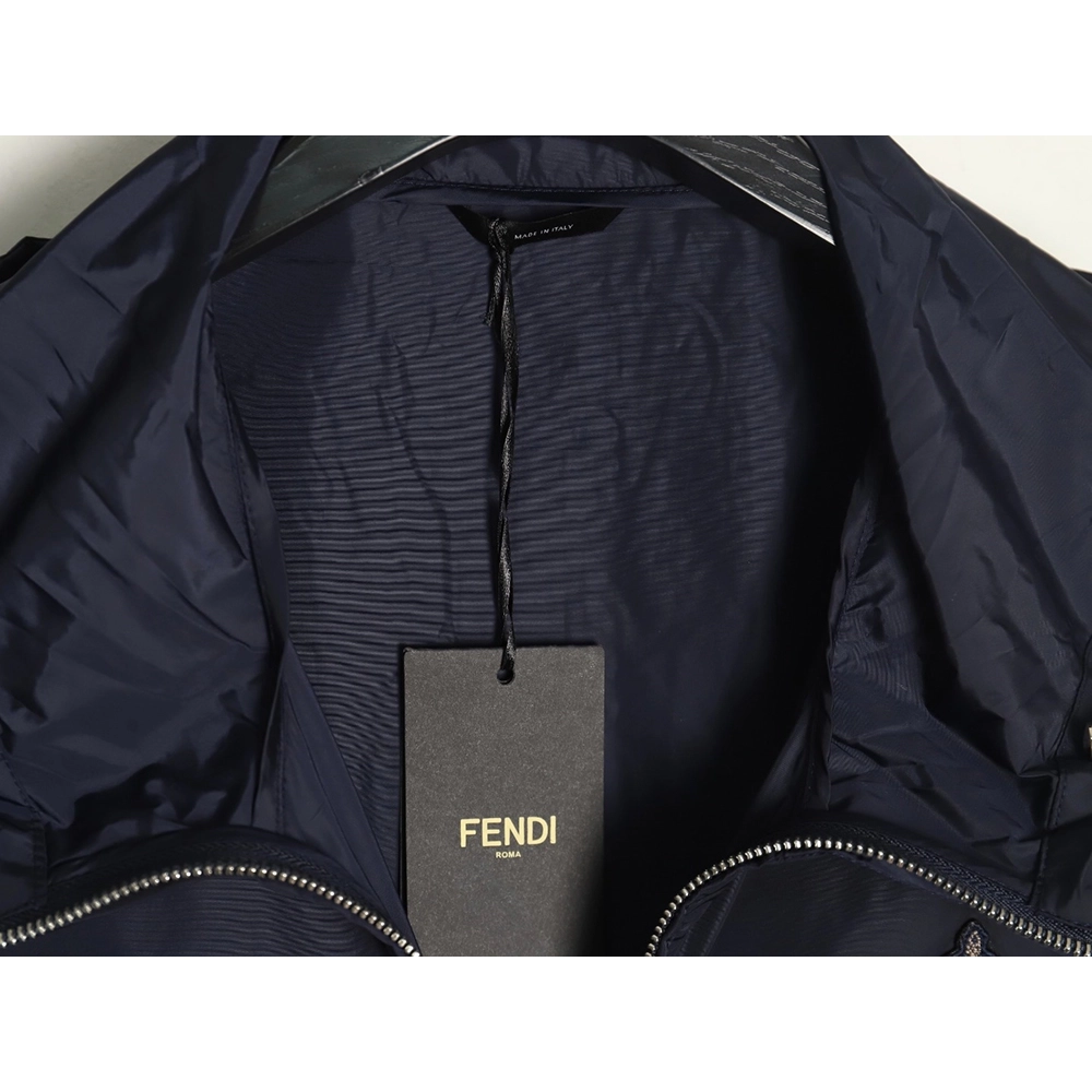 Fendi badge hooded jacket,Fendi