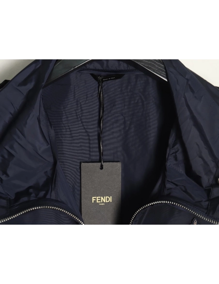 Fendi badge hooded jacket,Fendi