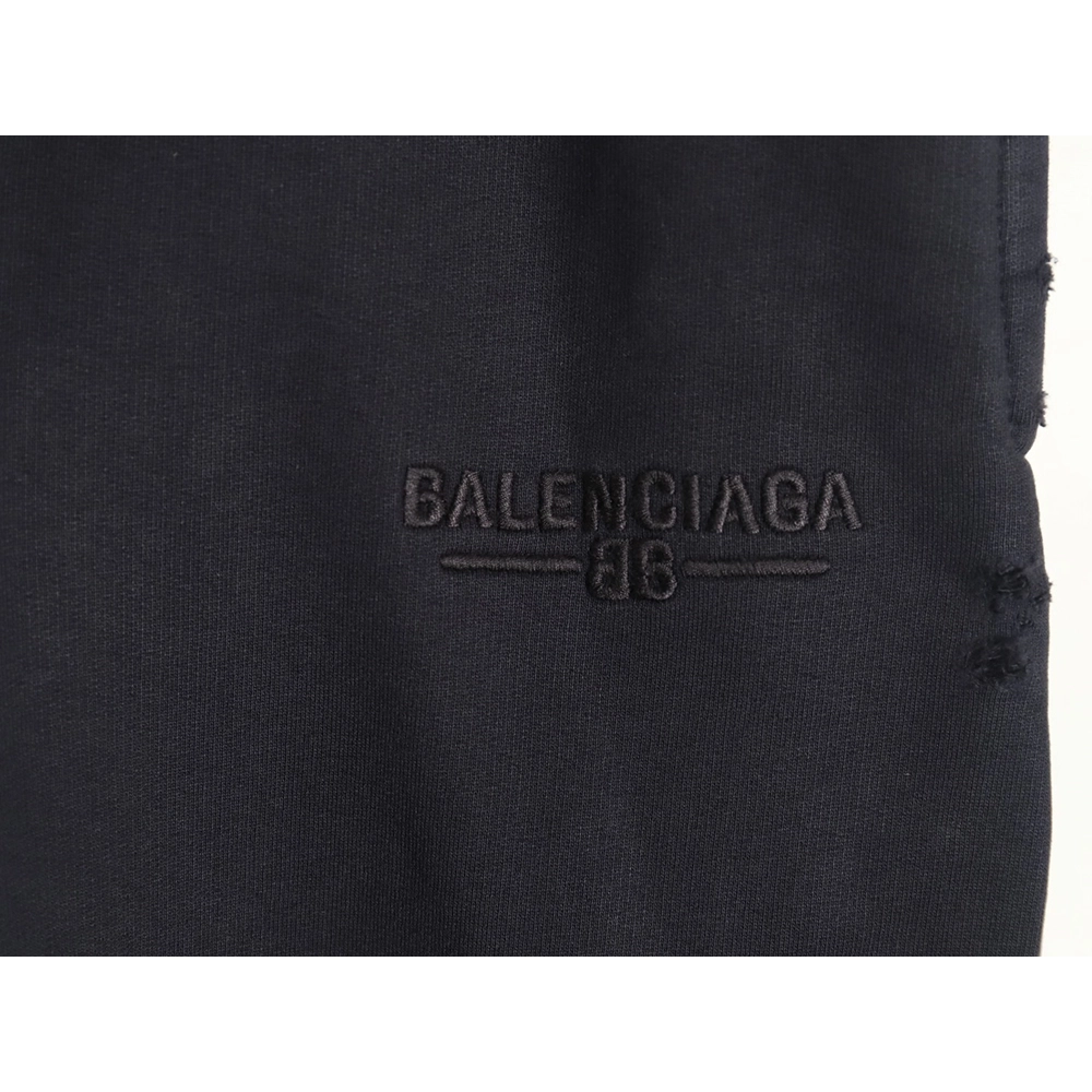 Balenciaga heavyweight batik washed embroidered wide-leg trousers,Balenciaga