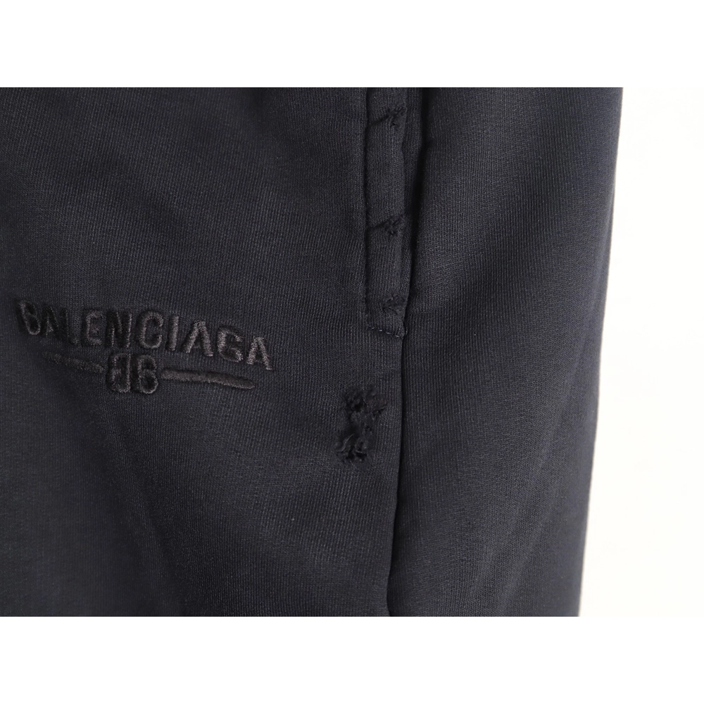 Balenciaga heavyweight batik washed embroidered wide-leg trousers,Balenciaga