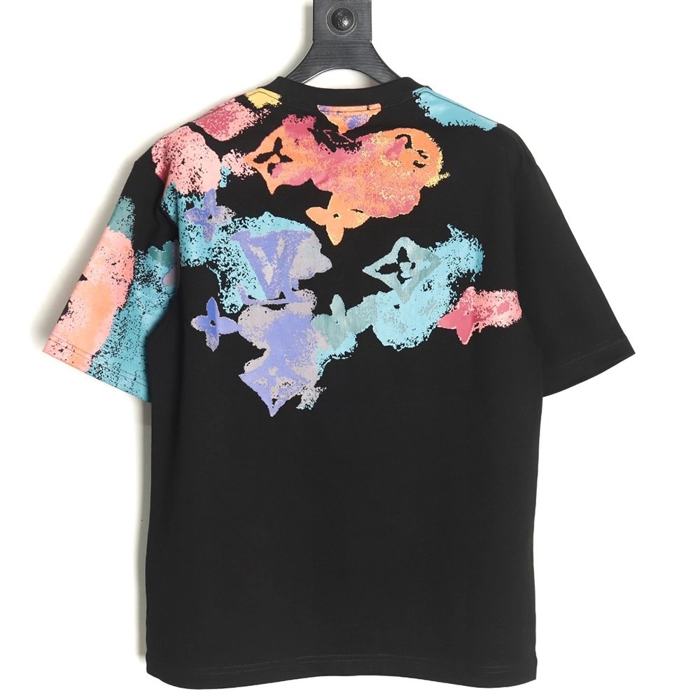 Louis Vuitton ink-dyed monogram print short-sleeves TSK1,Louis Vuitton