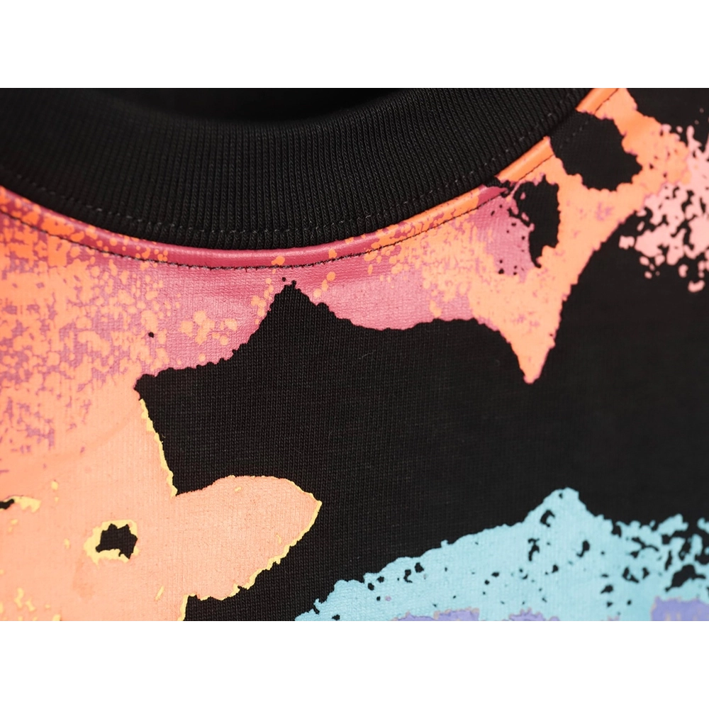 Louis Vuitton ink-dyed monogram print short-sleeves TSK1,Louis Vuitton