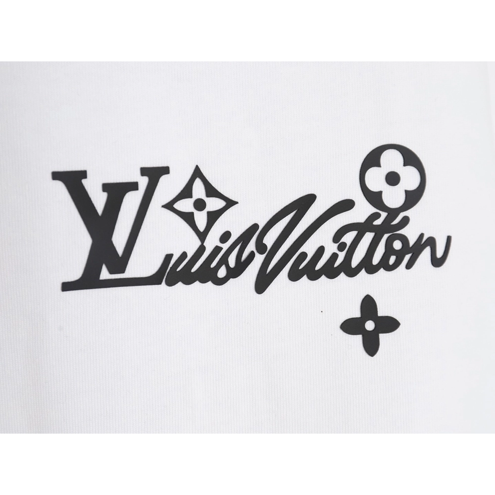 Louis Vuitton Laminating Lettering Hot Diamond Short Sleeves,Louis Vuitton