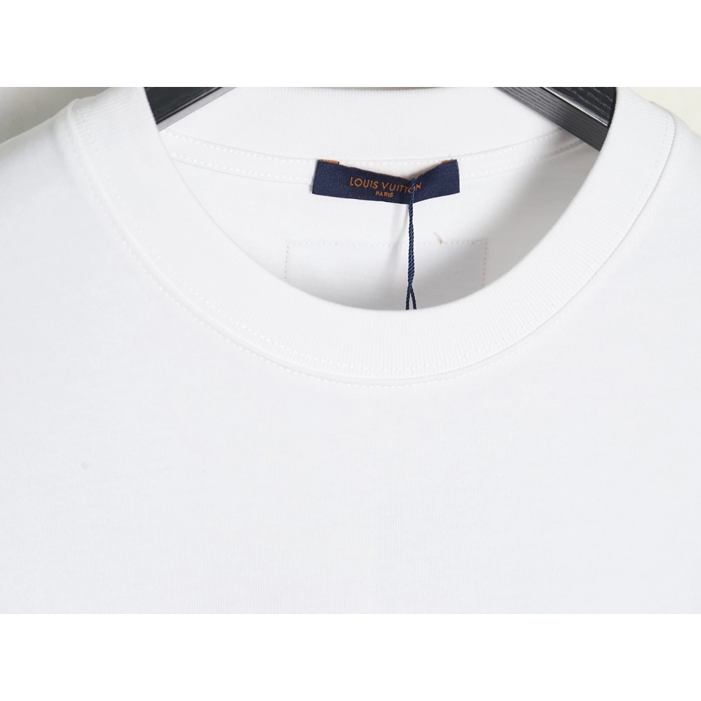 Louis Vuitton Laminating Lettering Hot Diamond Short Sleeves,Louis Vuitton