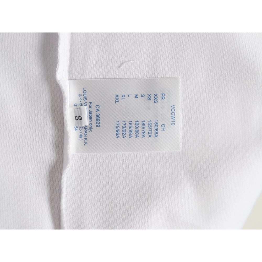 Louis Vuitton hand-painted graffiti rabbit head print short-sleeve,Louis Vuitton