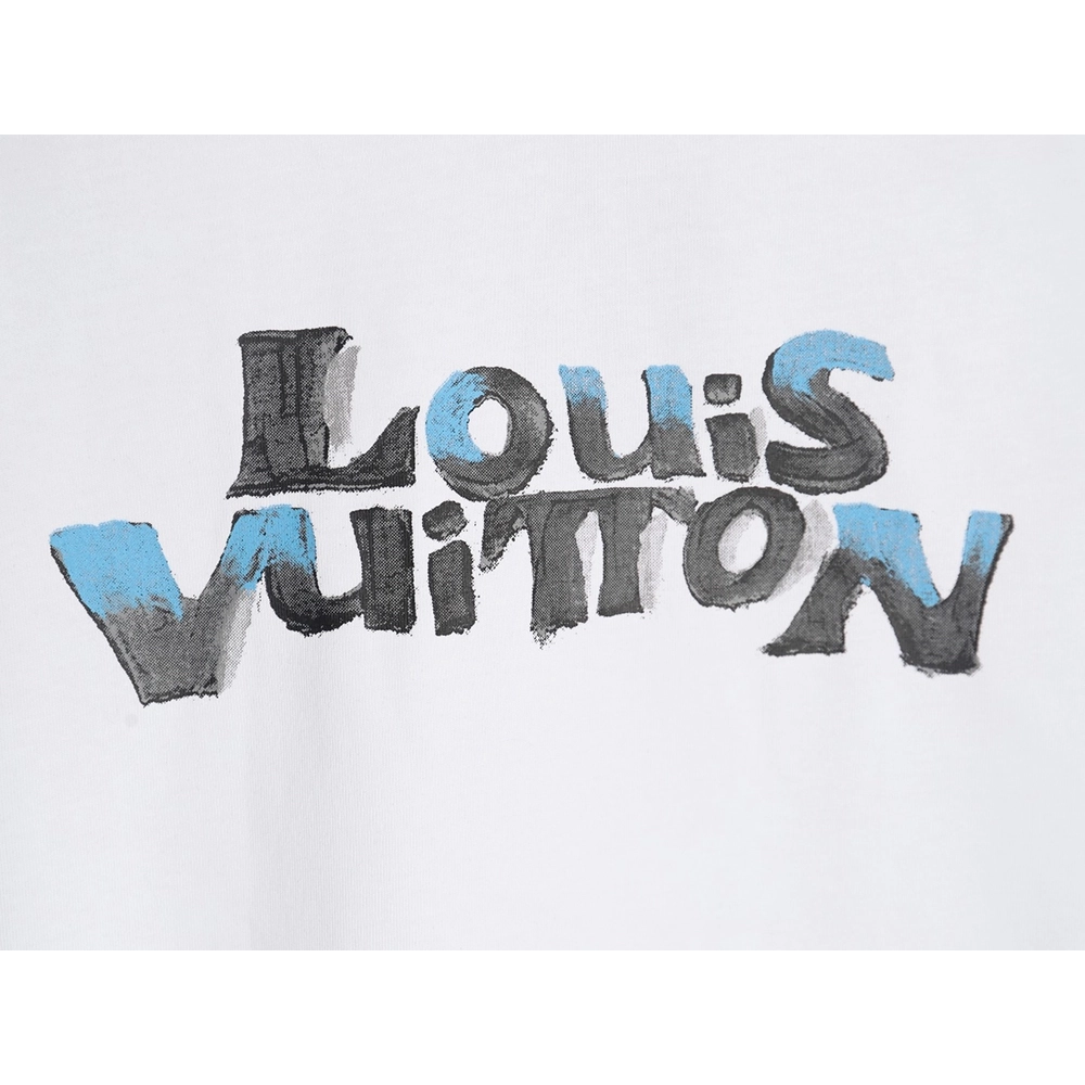 Louis Vuitton hand-painted graffiti rabbit head print short-sleeve,Louis Vuitton