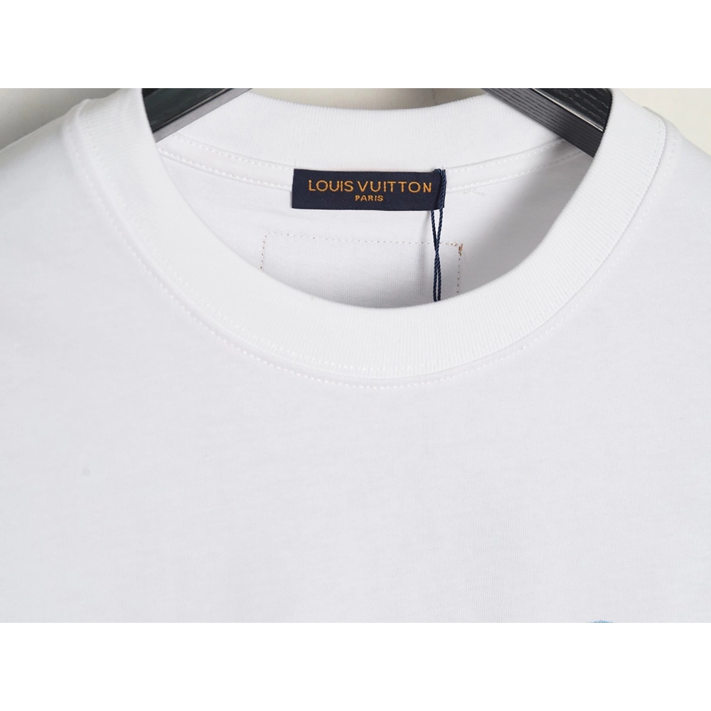 Louis Vuitton hand-painted graffiti rabbit head print short-sleeve,Louis Vuitton