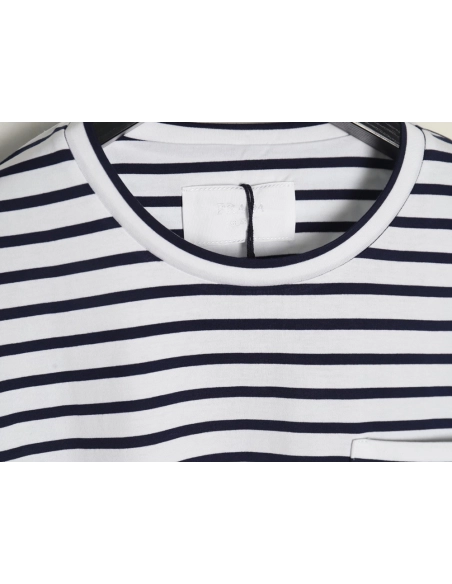 Prada Striped Pocket Short Sleeve T-Shirt,Prada