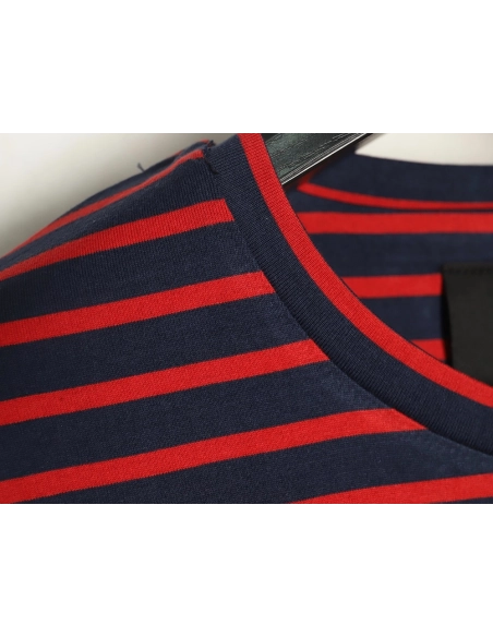 Prada Striped Pocket Short Sleeve T-Shirt TSK1,Prada