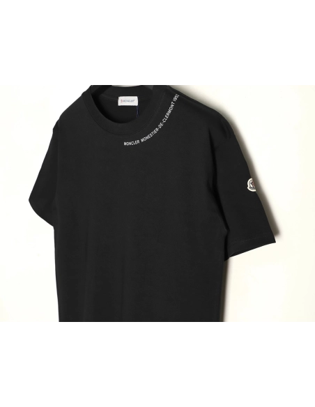 Moncler Neck Lettering Short Sleeve T-Shirt,Moncler