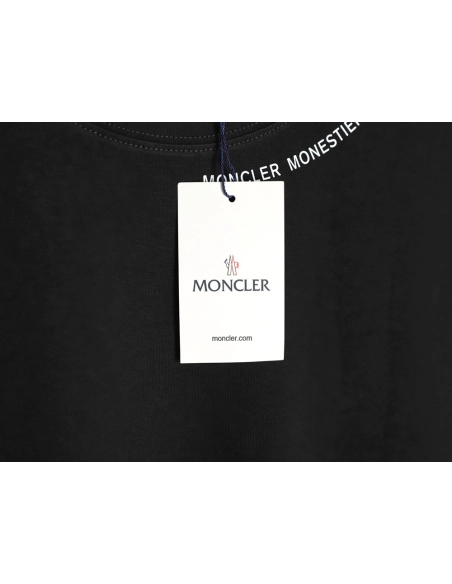 Moncler Neck Lettering Short Sleeve T-Shirt,Moncler