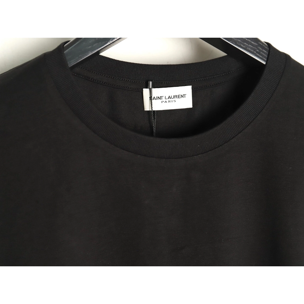 Saint Laurent chest logo embroidery short sleeves,Saint Laurent