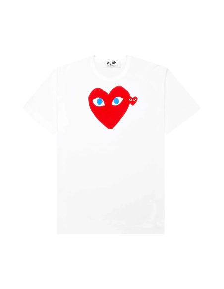 Comme des Garcons PLAY Red Heart Blue Eyes T-shirt,Comme des Garcons