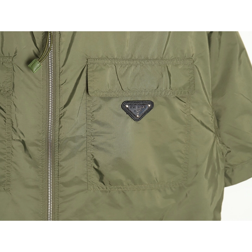 Prada Minimalist Double Pocket Short Sleeve Shirt,Prada