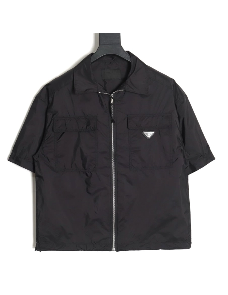 Prada Minimalist Double Pocket Short Sleeve Shirt TSK1,Prada