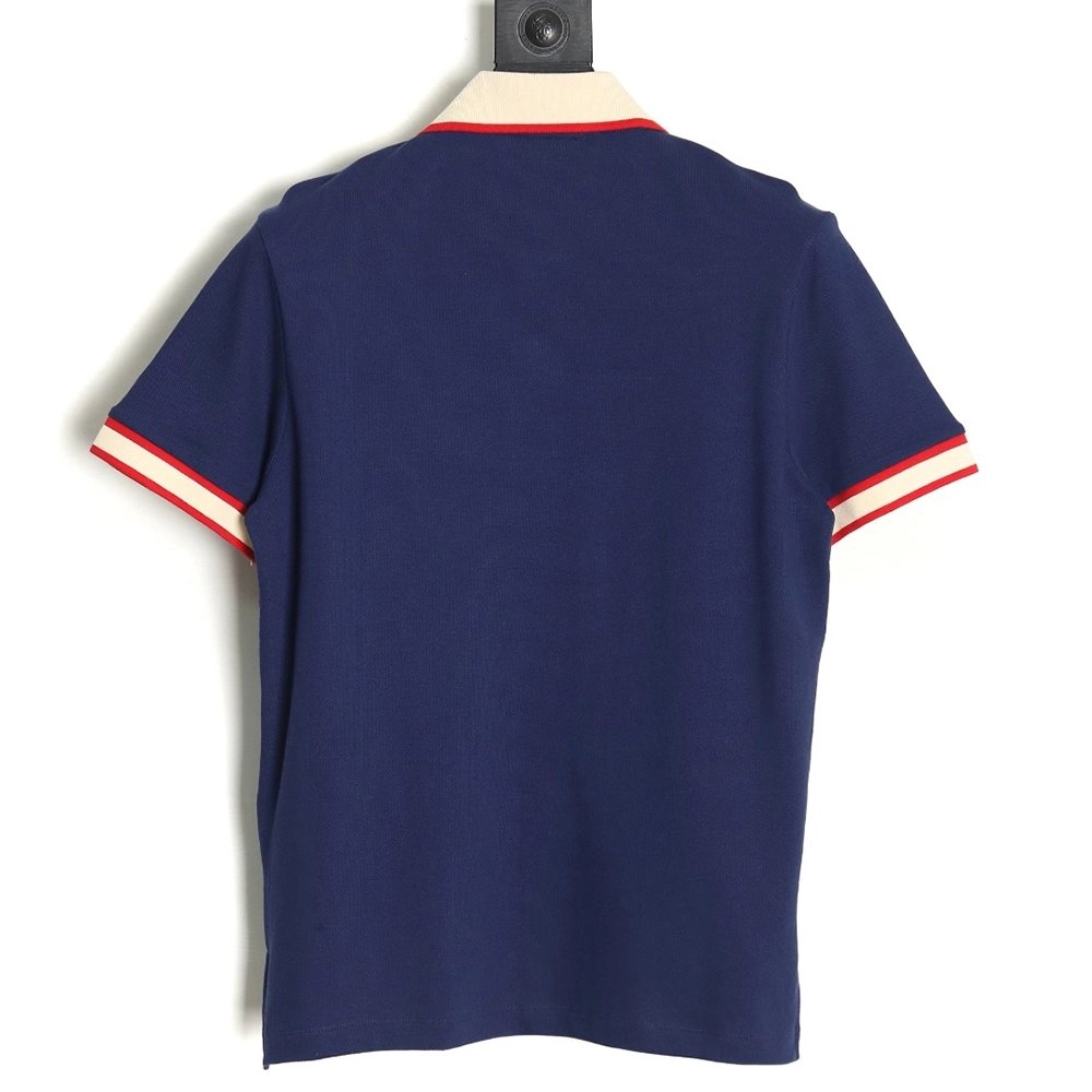 Gucci Classic Pocket Embroidered Double G Polo Short Sleeve,Gucci