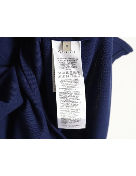 Gucci Classic Pocket Embroidered Double G Polo Short Sleeve,Gucci