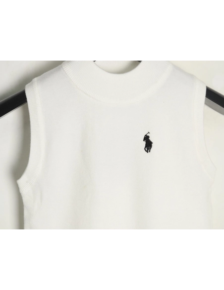 Ralph Lauren Womens Embroidered Logo Knit Vest,Ralph Lauren