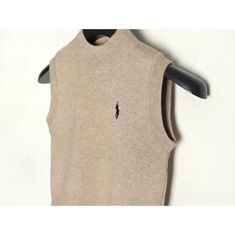 Ralph Lauren Womens Embroidered Logo Knit Vest TSK1,Ralph Lauren