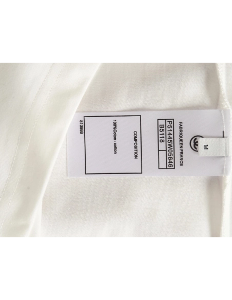 Chanel woven embroidered short sleeves,Chanel