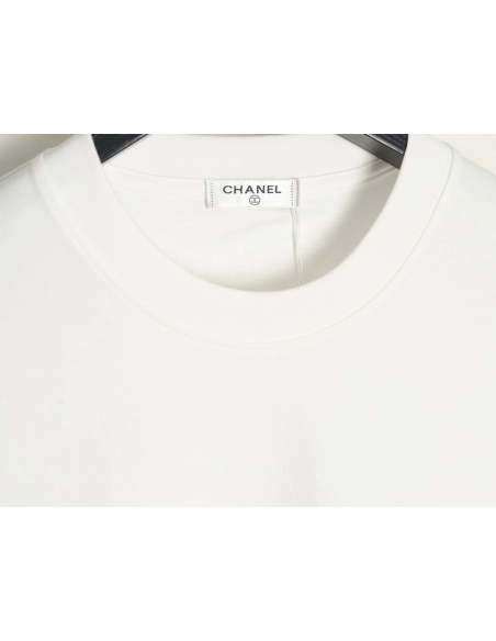 Chanel woven embroidered short sleeves,Chanel