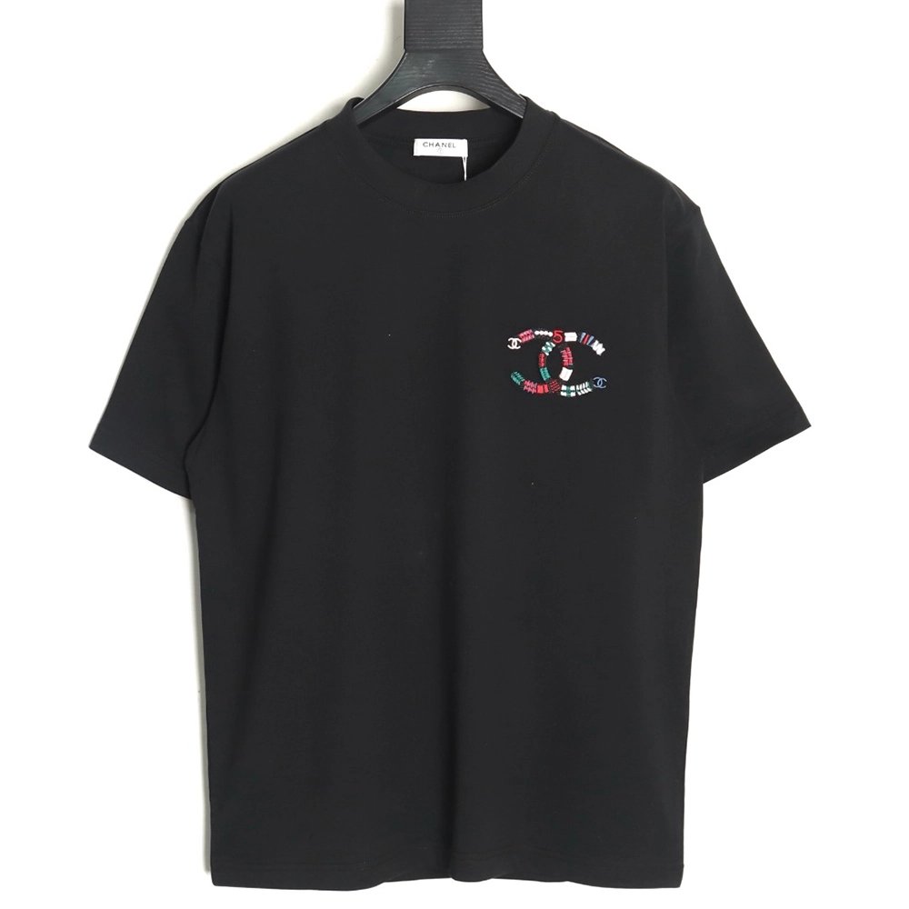 Chanel woven embroidered short sleeves TSK1,Chanel