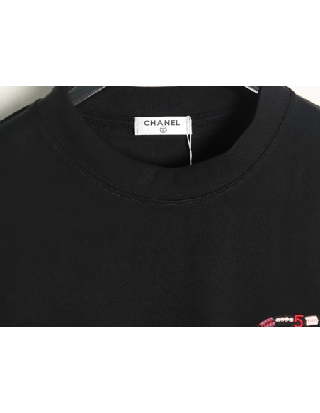 Chanel woven embroidered short sleeves TSK1,Chanel