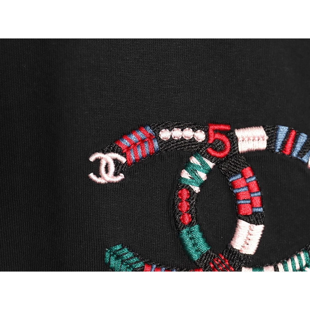 Chanel woven embroidered short sleeves TSK1,Chanel