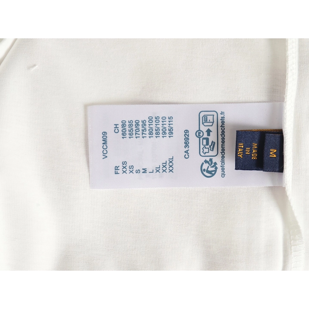 Louis Vuitton double sleeve badge slogan embroidered short sleeves,Louis Vuitton