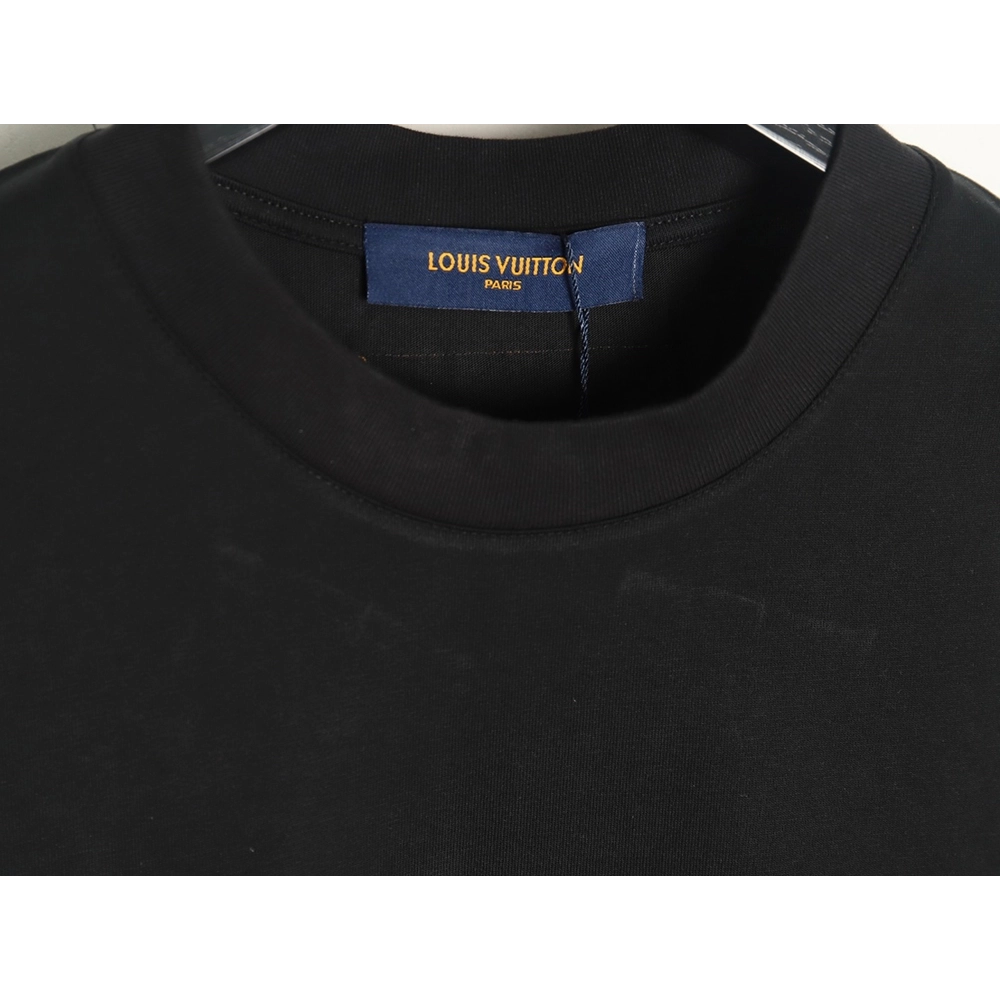 Louis Vuitton double sleeve badge slogan embroidered short sleeves TSK1,Louis Vuitton