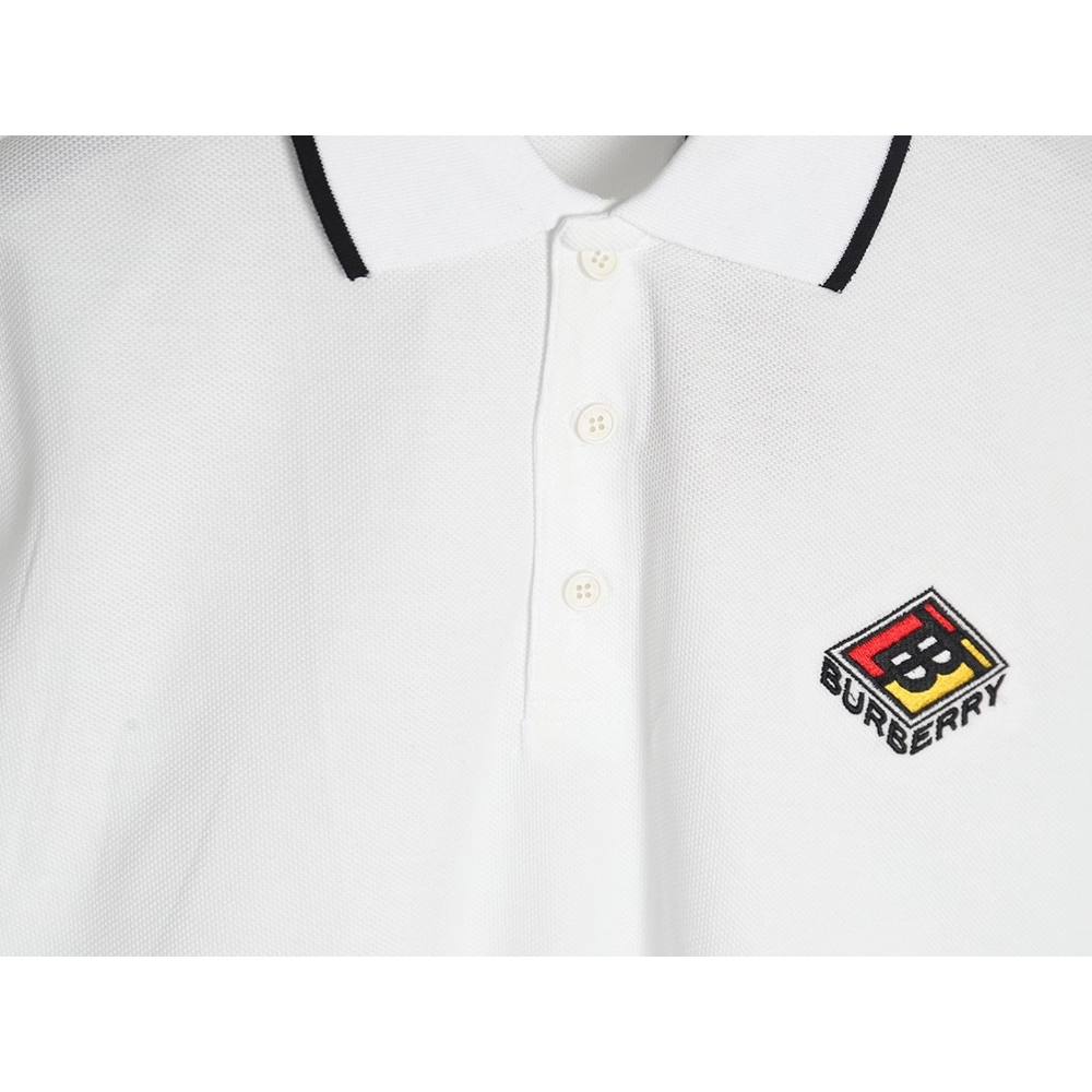 Burberry Rubiks Cube Embroidered Short Sleeve Polo Shirt,Burberry
