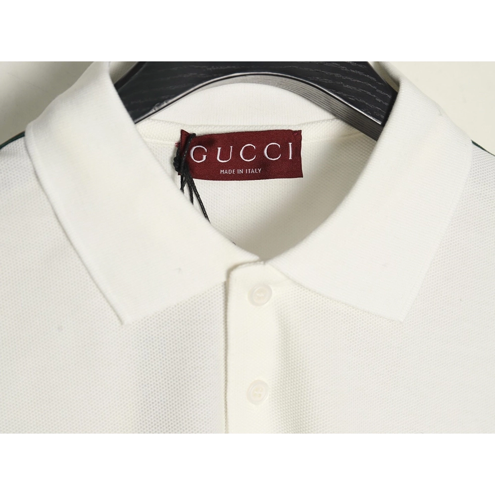 Gucci webbing splicing short-sleeved POLO shirt,Gucci