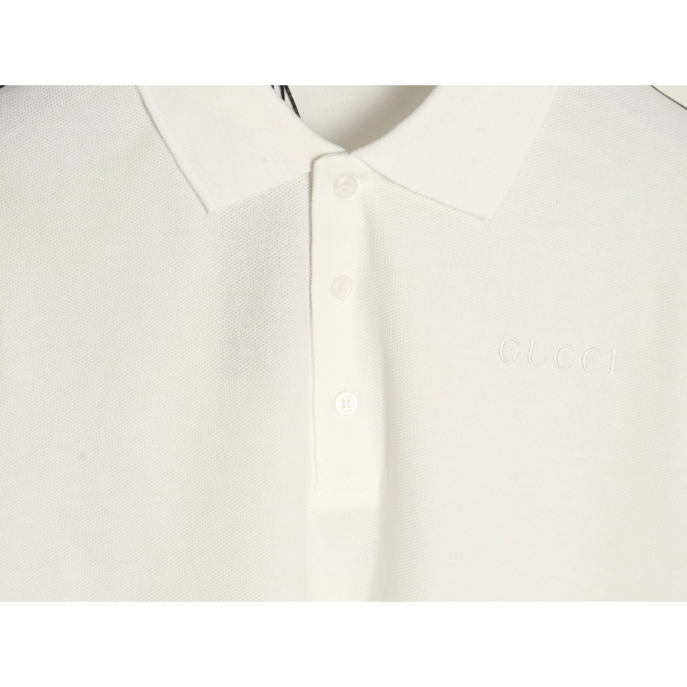 Gucci webbing splicing short-sleeved POLO shirt,Gucci