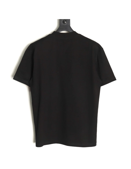 We11 Done leather label silicone 3D print short-sleeved T-shirt TSK2,We11done