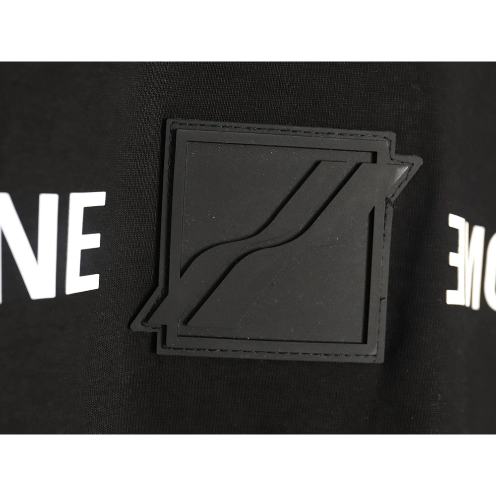 We11 Done leather label silicone 3D print short-sleeved T-shirt TSK2,We11done