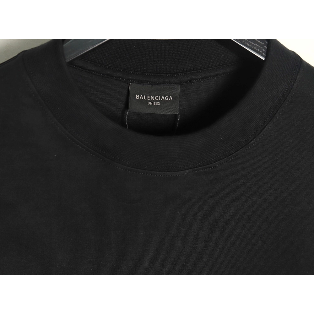 Balenciaga Double B cursive lettering print crew neck short sleeves,Balenciaga