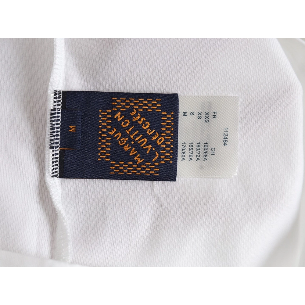 Louis Vuitton heavy letter embroidered short sleeve,Louis Vuitton