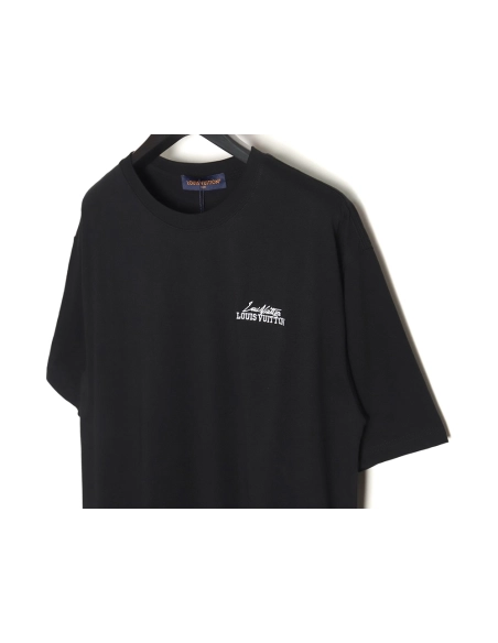 Louis Vuitton heavy letter embroidered short sleeve TSK1,Louis Vuitton
