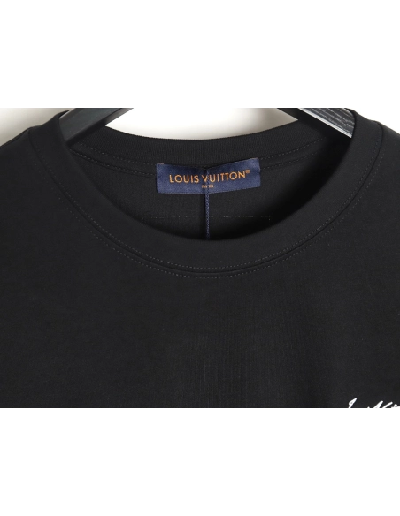 Louis Vuitton heavy letter embroidered short sleeve TSK1,Louis Vuitton